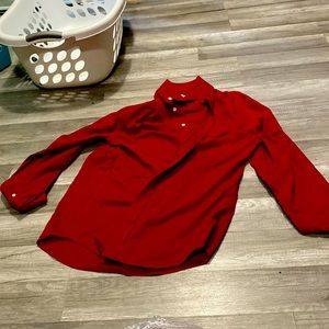 Merona 15-15 1/2 Red button up dress shirt